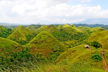 Rolling hills in the Philippines