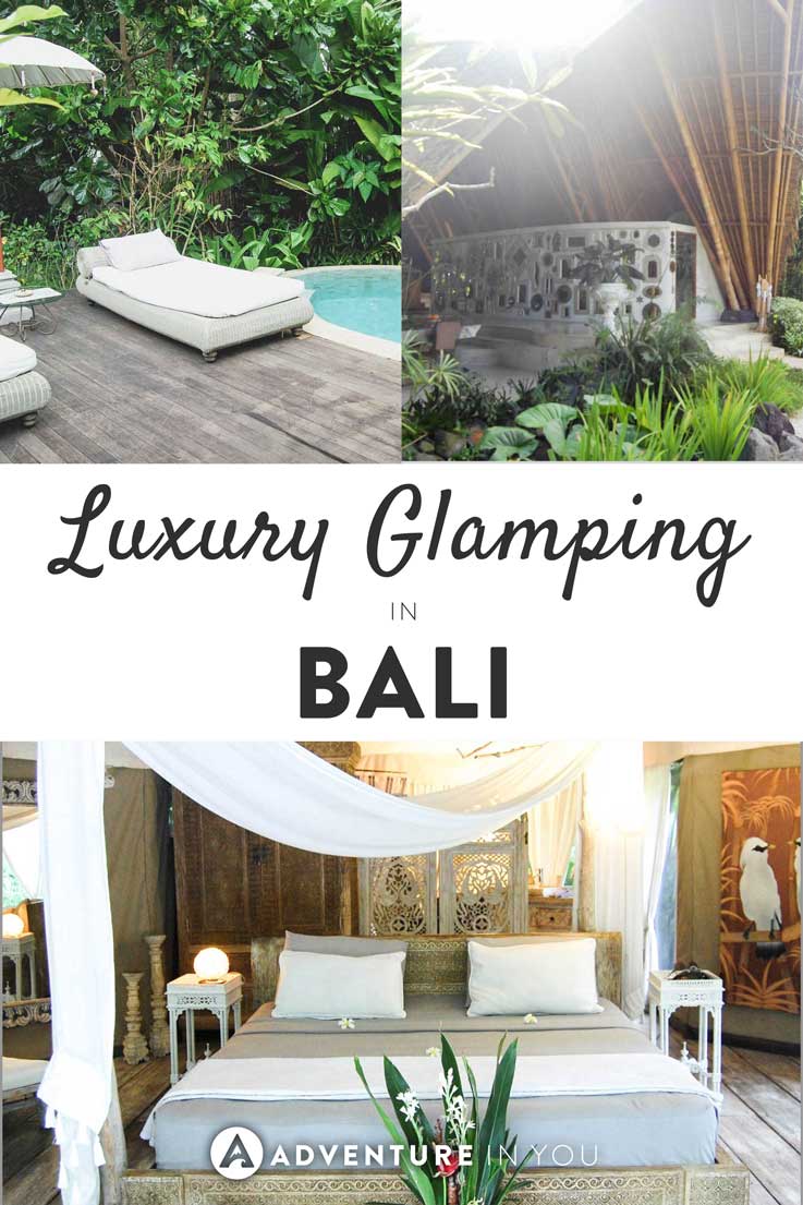 Ubud Bali | Looking for unusual things to do in Ubud? Why not go glamping? Sandat Glamping Tents is one of the most beautiful hotels we have stayed at. Read our full Ubud hotel review for more information.