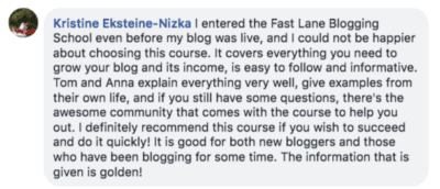 Blogging Fast Lane