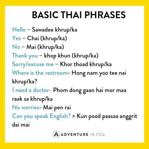 thai travel phrases
