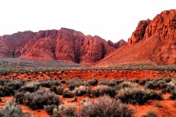 Red mountain above St. George Utah