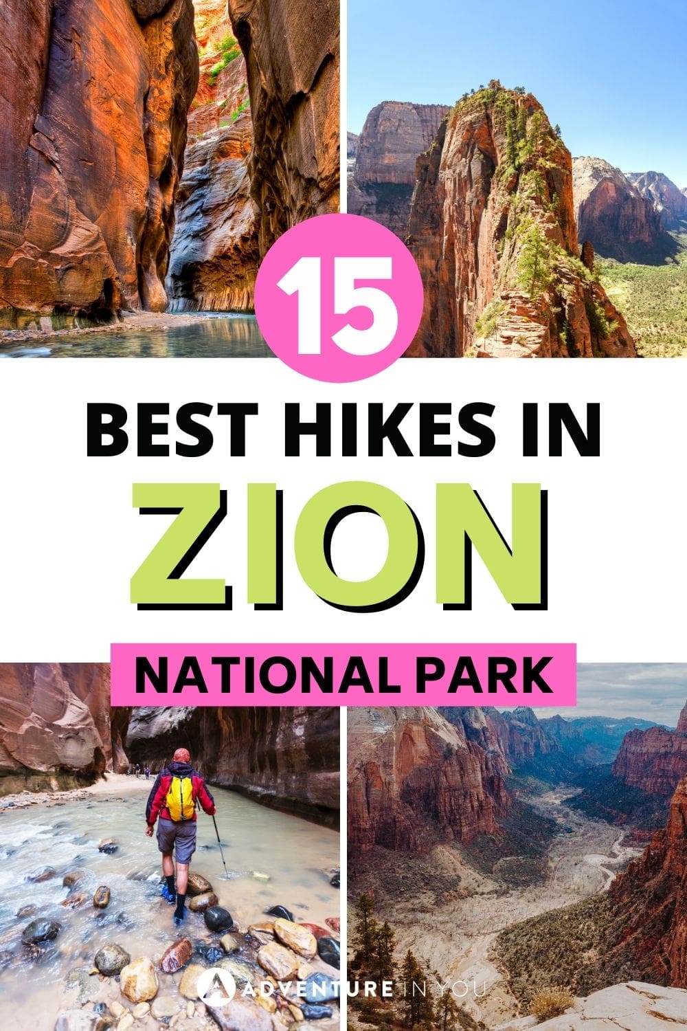 Best Hike in Zion | If you're taking a holiday in Utah, check out these 15 hikes to add to your itinerary! #zion #zionnationalpark #visitutah #stgeorgeutah